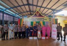 Mudik Lebaran Dimulai, Jasa Raharja Tanjungpinang Siaga Di Posko Pengamanan Lebaran Pelabuhan Bulang Linggi jasa raharja kepri