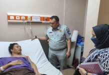 KPJR Jakarta Utara Laksanakan Kunjungan Kepada Korban Laka Lantas Di Rumah Sakit Duta Indah Jakarta Utara jasa raharja DKI