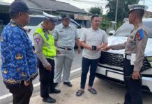 Jasa Raharja Babel, dan UPT Samsat Sungailiat Partisipasi dalam Operasi Gabungan Ditlantas Polda Babel di Pedindang jasa raharja bangka belitung