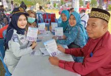 Upaya Tingkatkan Keselamatan Transportasi, Jasa Raharja Babel Sosialisasikan APlikasi JR Safety Road dalam Kegiatan Pengobatan Gratis di Lingkungan Pemprov Babel jasa raharja bangka belitung