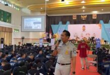 Jasa Raharja Kalteng Sosialisasikan Keselamatan Berlalu Lintas dan Taat Bayar Pajak Kendaraan Bermotor Di IAIN Palangkaraya jasa raharja kalteng