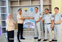 Jasa Raharja Jambi Berikan Bantuan Pojok Baca di Samsat Merangin Melalui Program Tanggung Jawab Sosial dan Lingkungan jasa raharja jambi