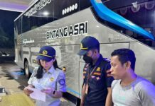 Upaya Meningkatkan Keselamatan Trasportasi : Jasa Raharja Mengikuti Kegiatan Rampcheck Angkutan Umum Di Terminal Lumpue Kota Parepare jasa raharja sulsel