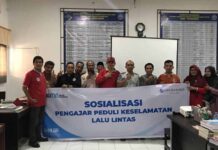 Upaya Turunkan Kecelakaan Lalu Lintas, Jasa Raharja NTB Selenggarakan PPKL di SMK Negeri 1 Pringgabaya Lombok Timur di SMK Negeri 1 Pringgabaya Lombok Timur