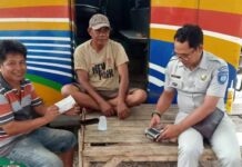 Jasa Raharja Perwakilan Bima Pastikan Pastikan Keterjaminan Penumpang Bus dengan Kegiatan Door to Door Kegiatan Door to Door