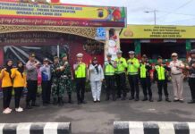 Kontribusi Jasa Raharja Jawa Tengah dalam Pengamanan OPS Lilin Candi 2024 berupa Pendirian Pos Pelayanan Terpadu Pos Pelayanan Terpadu