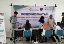 Jasa Raharja Perwakilan Watampone Gelar Pemeriksaan Kesehatan Gratis di Pelabuhan Bajoe di Pelabuhan Bajoe