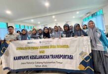 Jasa Raharja Cabang Kalimantan Timur Gencarkan Sosialisasi Peran dan Kampanye Keselamatan di SMAN 8 Balikpapan di SMAN 8 Balikpapan