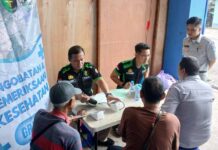 Jasa Raharja Kalsel Berikan Layanan Kesehatan Gratis Melalui Program MUKL di Terminal KM 6 di Terminal KM 6