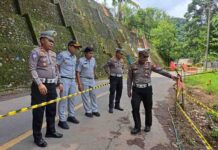 Jasa Raharja Palopo Bersama Mitra Melakukan Olah TKP Laka Bus Ketty Di Jalan Poros Toraja – Palopo KM 14 jasa raharja sulsel