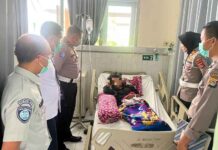 Jasa Raharja NTB Berkolaborasi Bersama Polres Lombok Timur Kunjungi Korban Kecelakaan Lalu Lintas jasa raharja NTB