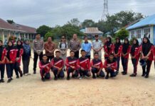 Jasa Raharja Kampar dan Satlantas Polres Kampar Berikan Edukasi Keselamatan Berlalu Lintas di SMKN 1 Kuok di SMKN 1 Kuok