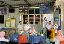 Jasa Raharja Lahat Gelar MUKL Pemeriksaan  Kesehatan Gratis di Samsat Lahat I di Samsat Lahat I