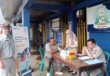 Peduli Keselamatan, Jasa Raharja Bogor Adakan Pengobatan Kesehatan Gratis di Terminal Bubulak di Terminal Bubulak