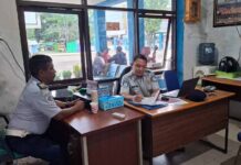 Jasa Raharja Perwakilan Bima Melaksanakan Rekonsiliasi Data Angkutan Umum di Terminal Dara Kota Bima di Terminal Dara Kota Bima