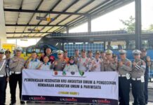 Jasa Raharja Bersama Polres Garut Adakan Pemeriksaan Kesehatan dan Pengecekan Kendaraan Angkutan & Pariwisata jasa raharja jabar