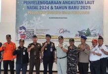 Jasa Raharja Hadiri Apel Penutupan Posko Angkutan Laut Natal 2024 dan Tahun Baru 2025 di Pelabuhan Tanjung Emas Semarang jasa raharja jateng