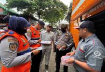 Tingkatkan Keselamatan Moda Transportasi Umum, Jasa Raharja Malang Ikut Serta Dalam Ramp Check Armada Bus Pariwisata jasa raharja jatim