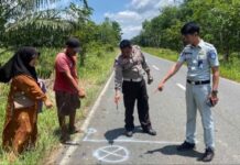 Survei Lokasi Kejadian Laka di Desa Sungai Riam, Jasa Raharja Kalsel Lakukan Keabsahan Informasi jasa raharja kalsel