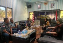 Kepala Cabang Jasa Raharja Bengkulu Berkoordinasi dengan Pangkalan TNI AL Bengkulu Terkait Kendaraan Bermotor yang Masuk ke Wilayah Bengkulu ke Wilayah Bengkulu