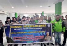 Jasa Raharja Cabang Kepri Lakukan Safety Training Bersama Driver Gojek Batam jasa raharja kepri
