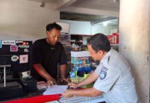 Tingkatkan Kepatuhan Angkutan Umum, Jasa Raharja Perwakilan Bima Gelar Door to Door IWKBU jasa raharja NTB