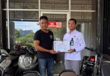 Tingkatkan Kepatuhan Masyarakat, Jasa Raharja Parigi dan Showroom Kevin Oscar Motor Teken Komitmen Bersama jasa raharja sulteng