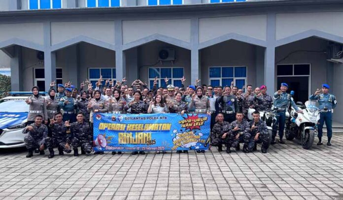 Bersama Ditlantas Polda NTB