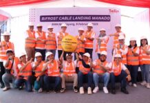 Telin Perlebar Gerbang Digital Indonesia : Kabel Bifrost Mendarat di Manado Kabel Bifrost Mendarat di Manado