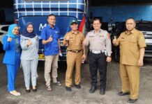 Tim Pembina Samsat Palabuhanratu Laksanakan Giat Operasi Khusus ke PO MGI Khusus ke PO MGI