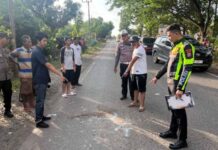 Jasa Raharja Kalsel Tindak Lanjut Kasus Laka di Tanah Laut dengan Lakukan Kunjungan ke TKP Kunjungan ke TKP