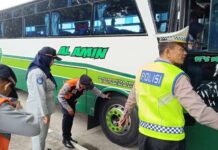 Jasa Raharja dan Satlantas Polres Wonogiri Gelar Ramp Check Angkutan Umum Ramp Check Angkutan Umum