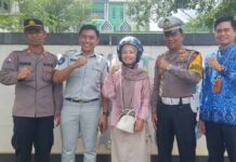 Jasa Raharja dan Polres Palopo Laksanakan Sosialisasi Keselamatan Berkendara di Kampus IAIN Palopo dalam rangka Ops Pallawa 2025 di Kampus IAIN Palopo