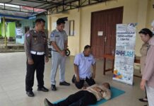 Jasa Raharja Cabang Tarakan Gelar PPGD di Kantor Desa Panca Agung di Kantor Desa Panca Agung