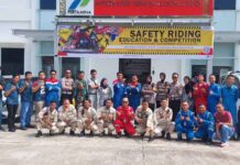 Satlantas Bersama Jasa Raharja Dumai Sosialisasi Safety Riding di PT Pertamina IT Dumai di PT Pertamina IT Dumai