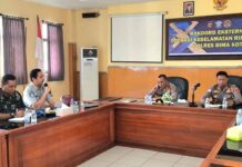 Jasa Raharja Cabang Bima Menghadiri Rapat Koordinasi Lintas Sektoral Operasi Keselamatan Rinjani 2025 di Polres Kota Bima di Polres Kota Bima