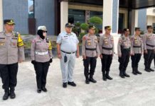 PT Jasa Raharja Kantor Wilayah Kaltimtara Ikut Serta Apel Gelar Pasukan Operasi Keselamatan Mahakam 2025 di Polresta Balikpapan di Polresta Balikpapan