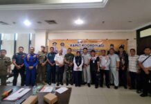 Rapat Koordinasi Persiapan Rampcheck Angkutan Speed Boat Reguler Masa Idul Fitri 1446 H Digelar di Ruang Rapat Intimung di Ruang Rapat Intimung