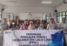 Pelaksanaan Program Pengajar Peduli Keselamatan Lalu Lintas (PPKL) Jasa Raharja Bandung di SMKN 8 Kota Bandung di SMKN 8 Kota Bandung