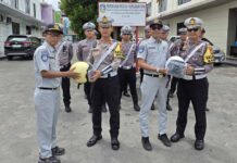 Jasa Raharja dan Satlantas Polres Bintan Gelar Aksi Simpatik di Tanjung Uban Bintan di Tanjung Uban Bintan