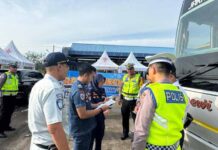 Jasa Raharja Pekalongan Laksanakan Ramp Check di Terminal Dukuhsalam di Terminal Dukuhsalam