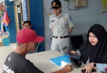 Jasa Raharja Kalsel Adakan Pelayanan Pemeriksaan Kesehatan Gratis di Terminal KM 6 Banjarmasin di Terminal KM 6 Banjarmasin