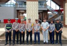 Jasa Raharja Bali Bersama Mitra Terkait Laksanakan Ramcek dan Pemeriksaan Kesehatan Awak Kendaraan di Terminal Umum Negara di Terminal Umum Negara