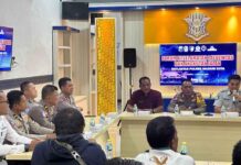 Jasa Raharja Madiun Ikuti Rapat FKLL di Polres Madiun Kota Persiapan, Angkutan Barang dan Penumpang Menjelang Idul Fitri 2025 jasa raharja jatim