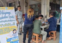 Sambangi Terminal Pasiran, Jasa Raharja Cabang Singkawang Berikan Pelayanan Kesehatan Gratis jasa raharja kalbar