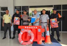 Penyerahan Bantuan Sarpras dari Jasa Raharja Kantor Wilayah Kaltimtara Kepada Satbrimob Polda Kaltim jasa raharja kaltim