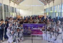 Jasa Raharja Cabang Watampone bersama Polres Bone Sosialisasikan Keselamatan Berkendara kepada Pelajar SMPN 7 Watampone kepada Pelajar SMPN 7 Watampone