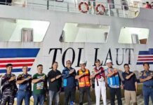 Jasa Raharja Dan GM Pelindo Tembilahan Sambut Kedatangan Kapal Perintis KM Sabuk Nusantara 110 jasa raharja riau