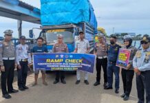 Jasa Raharja Watampone dan Sat Lantas Bone Gelar Sosialisasi dan Pemeriksaan Kesehatan dalam Operasi Keselamatan Pallawa 2025 jasa raharja sulsel