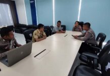 PT Jasa Raharja Ternate Bersama Satlantas Halmahera Barat melaksanakan giat Forum Komunikasi Lalu Lintas jasa raharja sulut
